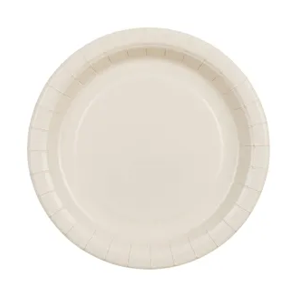 6 Pappteller - Beige  - 23cm