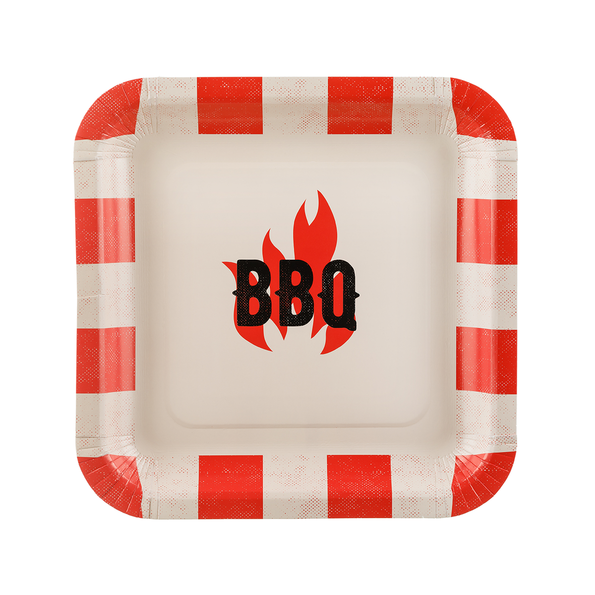 6 Pappteller - BBQ - 26x26 cm