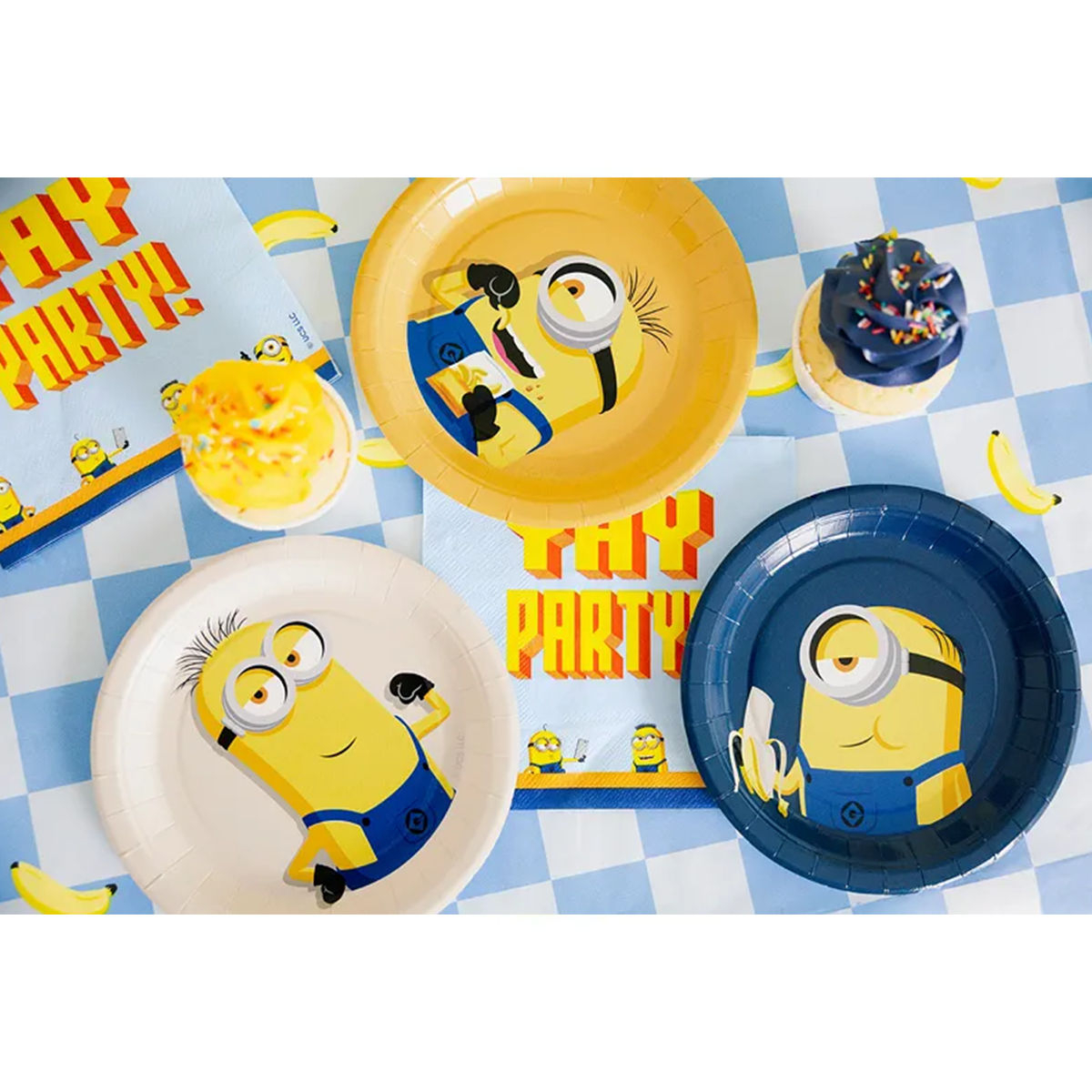 6 Pappteller - Minions - 18cm