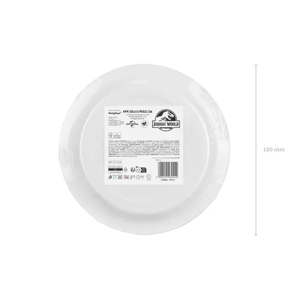 6 Pappteller - Jurassic World - 18 cm