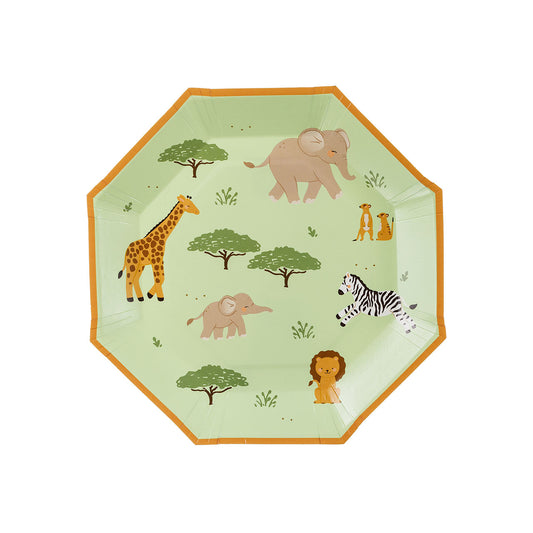 6 Pappteller - Safari