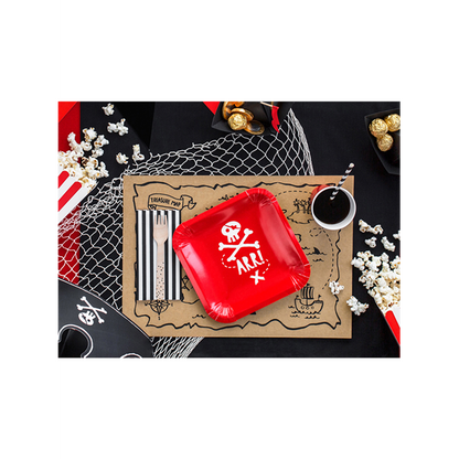6 Pappteller Trend - Ø 20cm - Pirates Party