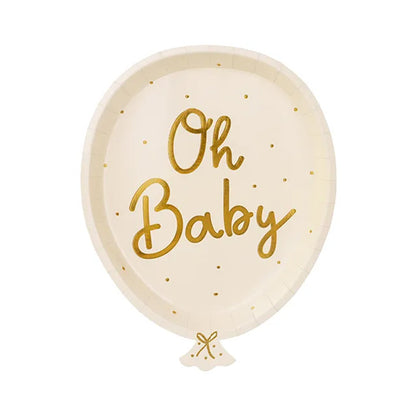 6 Pappteller Trend - Ø 22cm - Oh baby