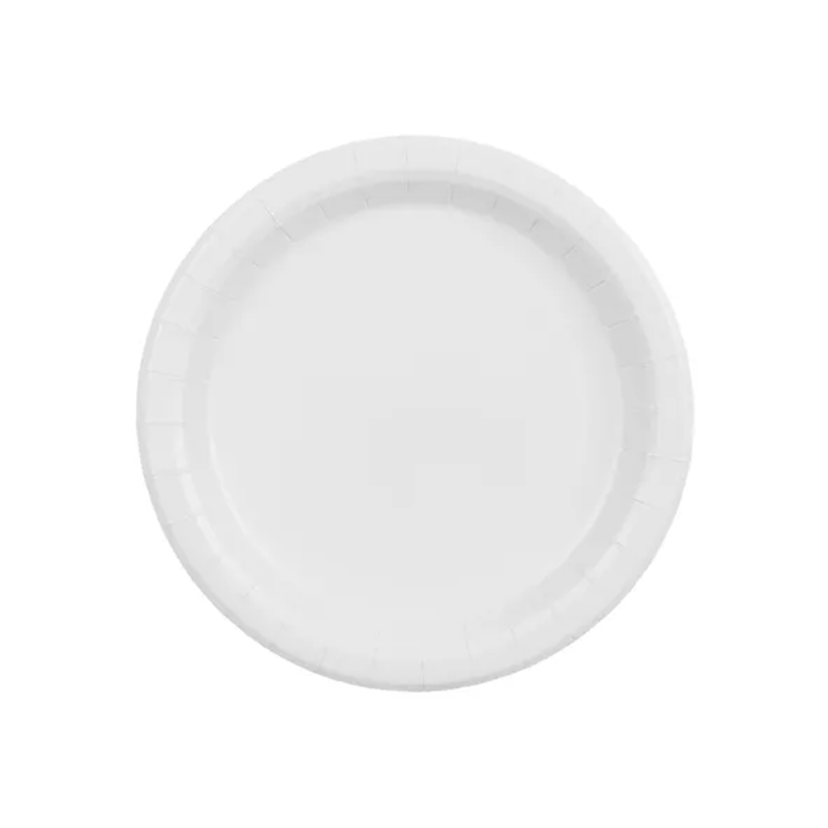 6 Pappteller - Weiß - 18cm
