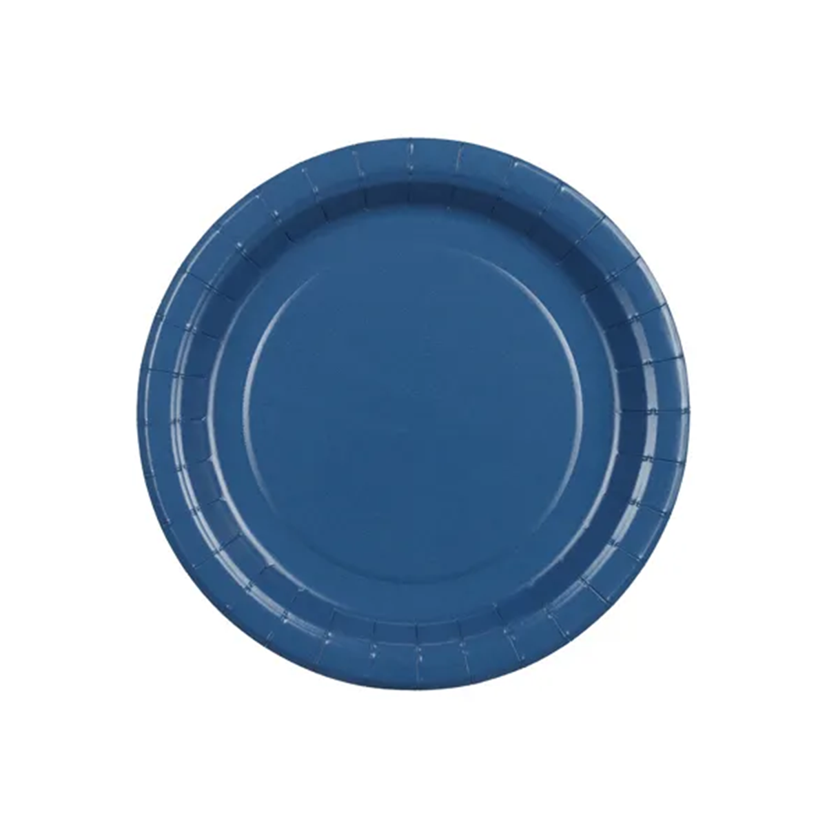 6 Pappteller - Dunkelblau - 18cm