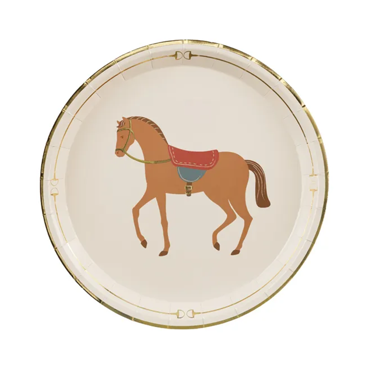 6 Pappteller - Ø 18cm - Horseparty