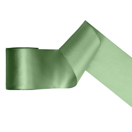 1 Ballonband - Satin - Salbei - 100mm