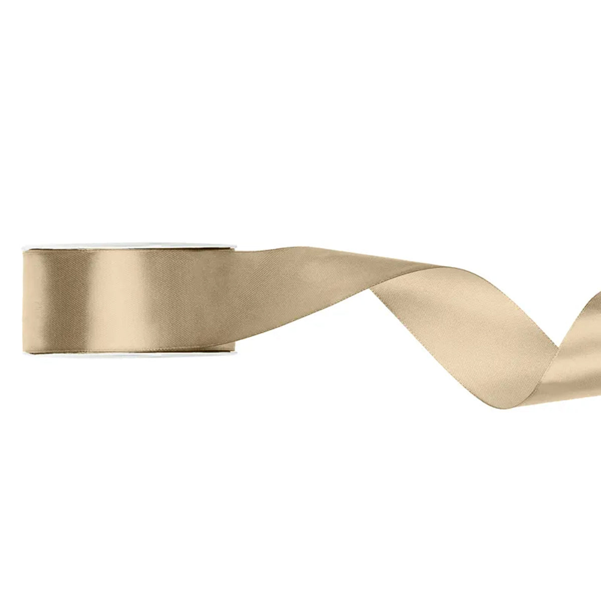 1 Ballonband - Satin - Kalt Gold - 38mm