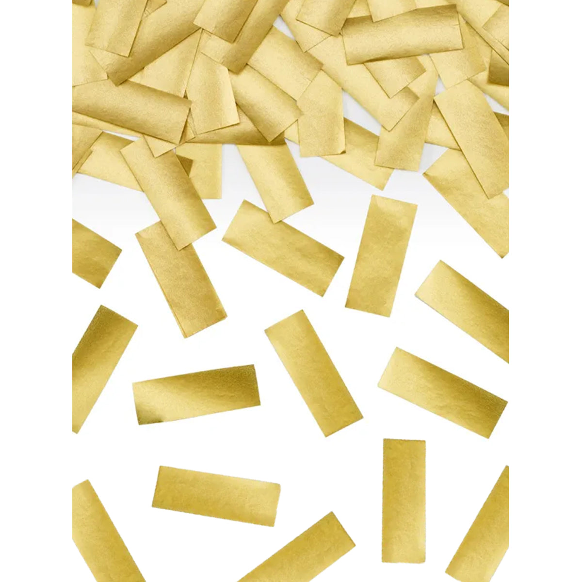 1 Konfettikanone - 20cm - Goldene Streifen