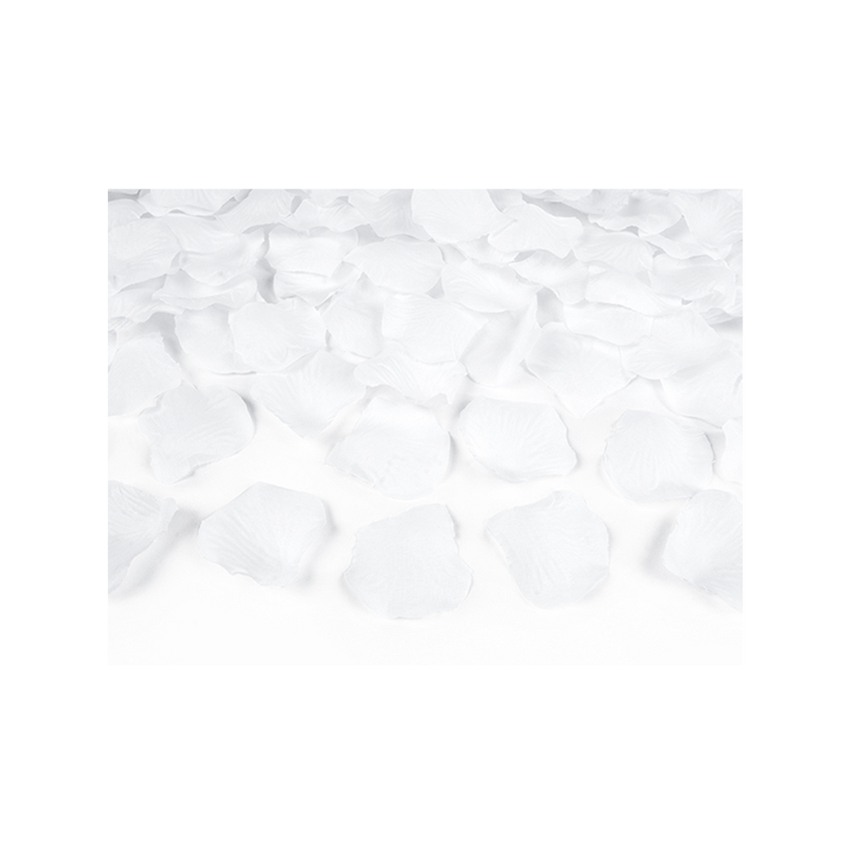1 Konfettikanone - 40cm - Rosenblätter - Weiß