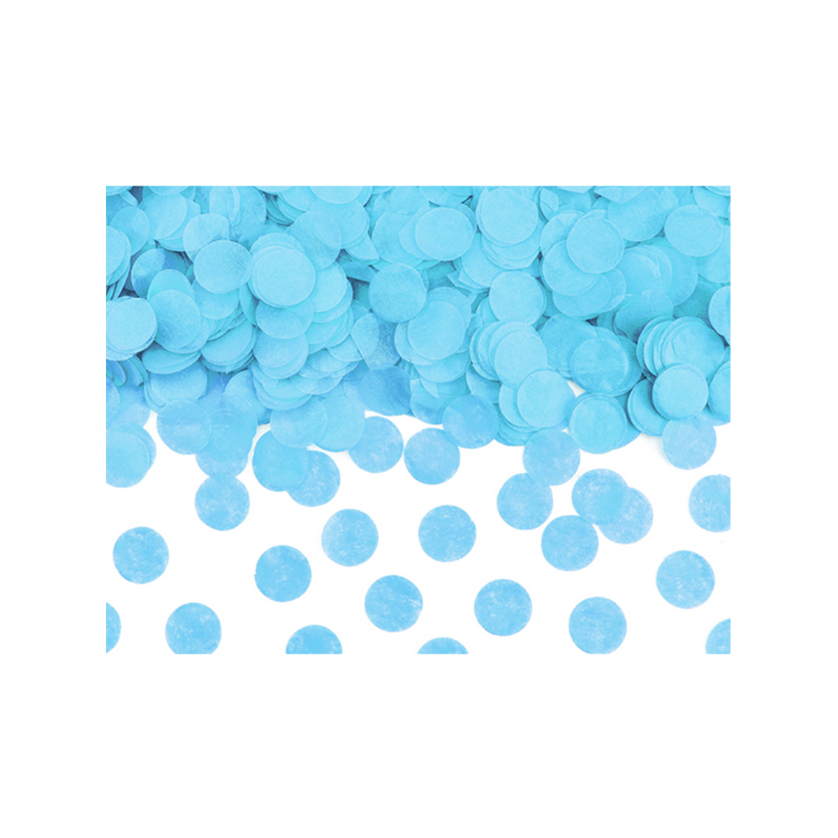 1 Konfettikanone XL - 60cm - Ready to Pop - Hellblau