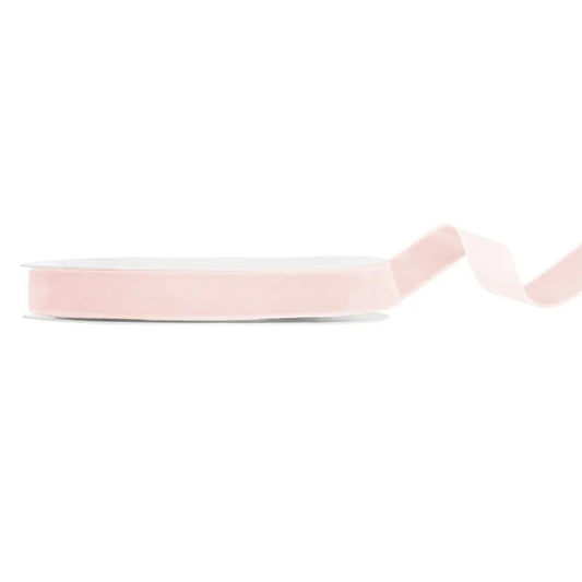 1 Ballonband - Velour - Hellrosa - 15mm