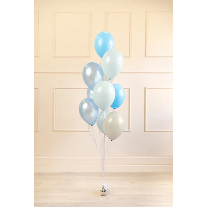 10 Luftballons - Ø 27cm & 30cm - Pastel Blau