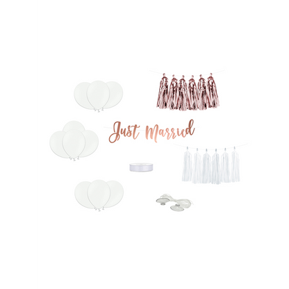 1 Autodekoration Set - Just Married