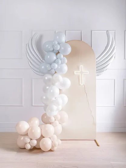 2 Ballons - Flügel Girlande