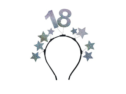 1 Stirnband - 18 mit Sternen - Silver