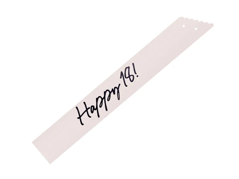 1 Schärpe - Happy 18 - Creme