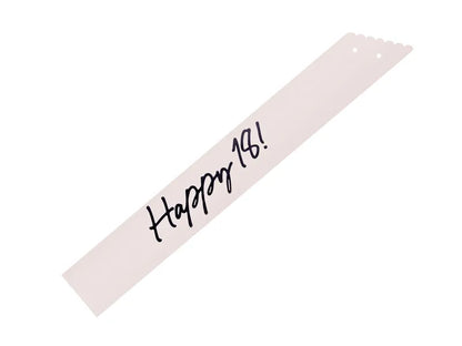 1 Schärpe - Happy 18 - Creme